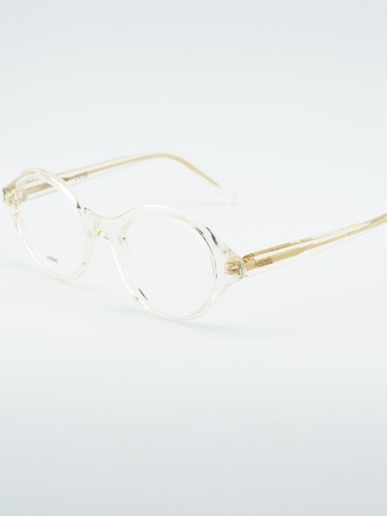Loewe Lw50098i 057 Eyeglasses Transparent Yellow 50mm Round Frame